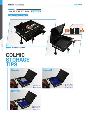 Colmic - Aasplateau Secret Side Tray 600 - Colmic 4 Colmic - Aasplateau Secret Side Tray 600 - Colmic - Afbeelding 2