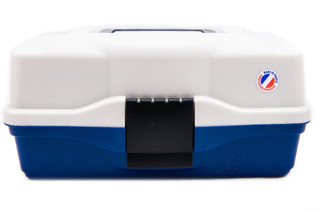 Opbergbox Tacklebox Populaire 2 Tray Metaal Blauw - Elite