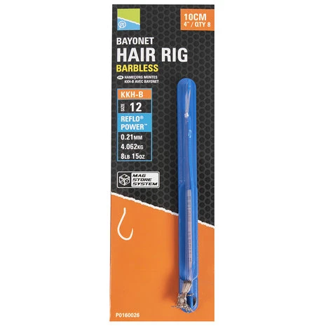 Preston - Onderlijn KKH-B Bayonet Hair Rigs - 10cm - Preston 3 Preston - Onderlijn KKH-B Bayonet Hair Rigs - 10cm - Preston