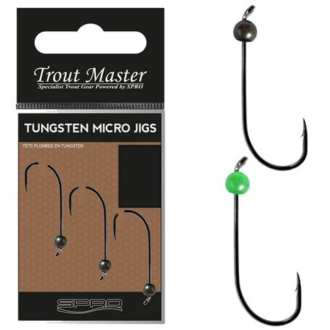 Trout Master - Jigkoppen Tungsten Micro Jigs - Trout Master 2 Trout Master - Jigkoppen Tungsten Micro Jigs - Trout Master