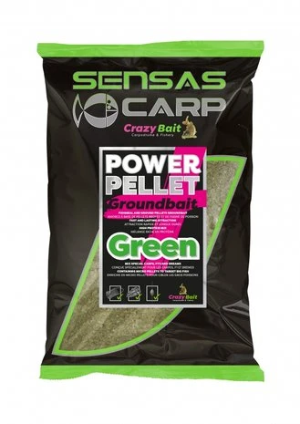 Sensas - Voeder UK Power Pellet Plus Groundbait - Green - Sensas 3 Sensas - Voeder UK Power Pellet Plus Groundbait - Green - Sensas