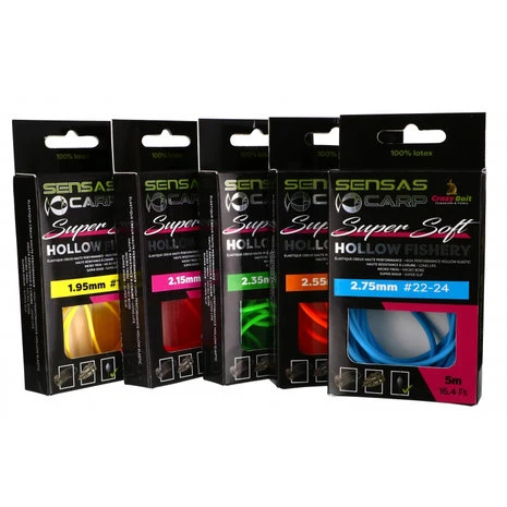 Sensas - Holle Elastiek Hollow Fishery Super Soft - Sensas 3 Sensas - Holle Elastiek Hollow Fishery Super Soft - Sensas