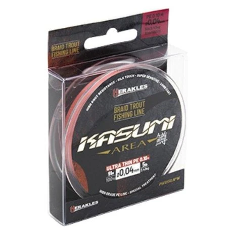 Herakles - Gevlochten Lijn Kasumi Braid Trout Fishing Line - Red - Herakles 3 Herakles - Gevlochten Lijn Kasumi Braid Trout Fishing Line - Red - Herakles