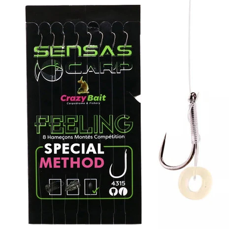 Sensas - Onderlijn Crazy Bait Carp Feeling Band Special Method 4015 - 10cm - Sensas 3 Sensas - Onderlijn Crazy Bait Carp Feeling Band Special Method 4015 - 10cm - Sensas