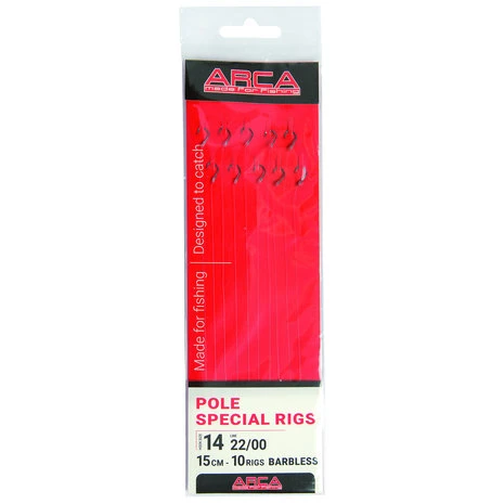 Arca - Onderlijnen Pole Special Rigs Barbless - 15cm - Arca 3 Arca - Onderlijnen Pole Special Rigs Barbless - 15cm - Arca