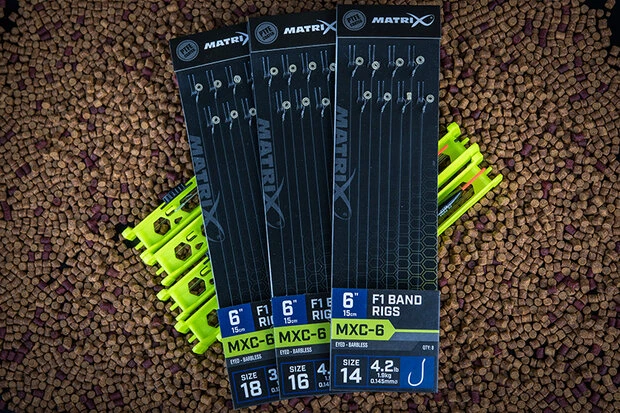 Matrix - Onderlijn MXC-6 Barbless 15cm F1 Band - Matrix 6 Matrix - Onderlijn MXC-6 Barbless 15cm F1 Band - Matrix - Afbeelding 4