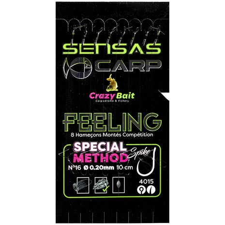 Sensas - Onderlijn Crazy Bait Carp Feeling Spike Special Method Spike 4015 - 10cm - Sensas 3 Sensas - Onderlijn Crazy Bait Carp Feeling Spike Special Method Spike 4015 - 10cm - Sensas