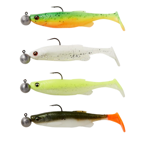 Savage Gear - Softbaits Fat Minnow T-Tail RTF Sinking Darkwater Mix 7gr + 7,5gr - Savage Gear 3 Savage Gear - Softbaits Fat Minnow T-Tail RTF Sinking Darkwater Mix 7gr + 7,5gr - Savage Gear
